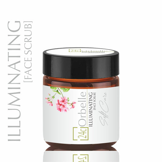 Illuminating face scrub