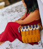 Yellow & Off-White Hand Block Printed Braided Ethnic Sling Bags