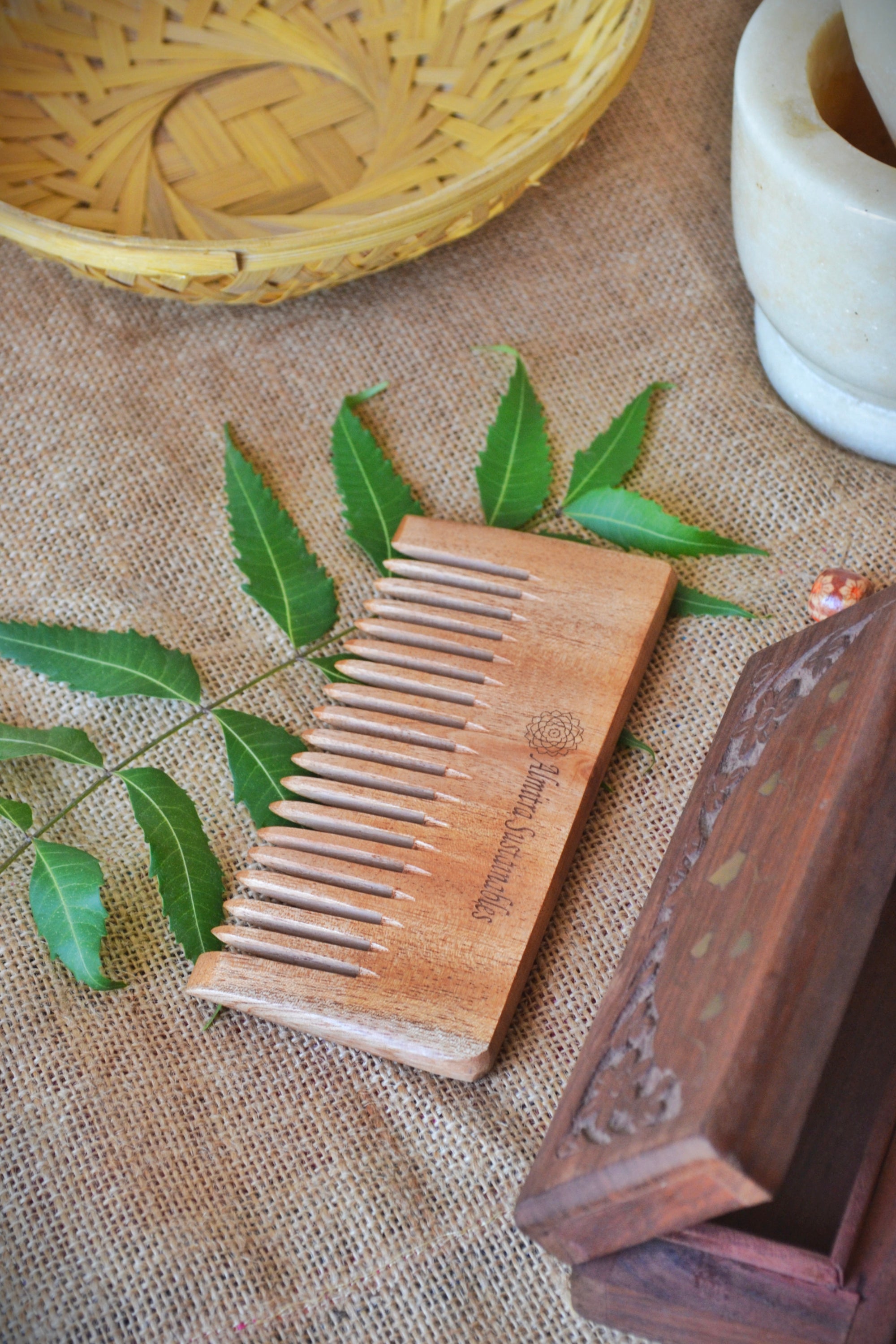 Neem Comb Pack of 2 (Small & Large)