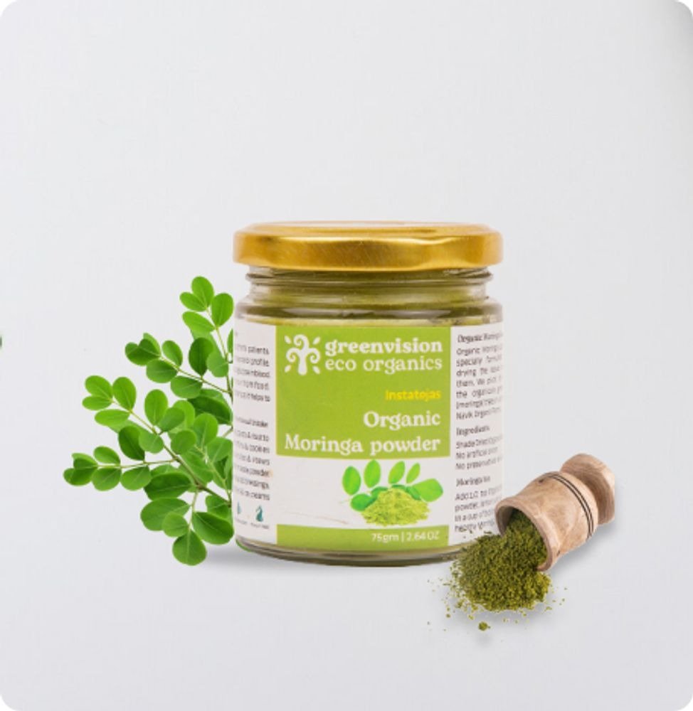 InstaTejas  Organic Moringa Leaf Powder 75gm