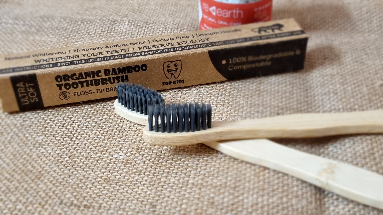 Kids bamboo brush