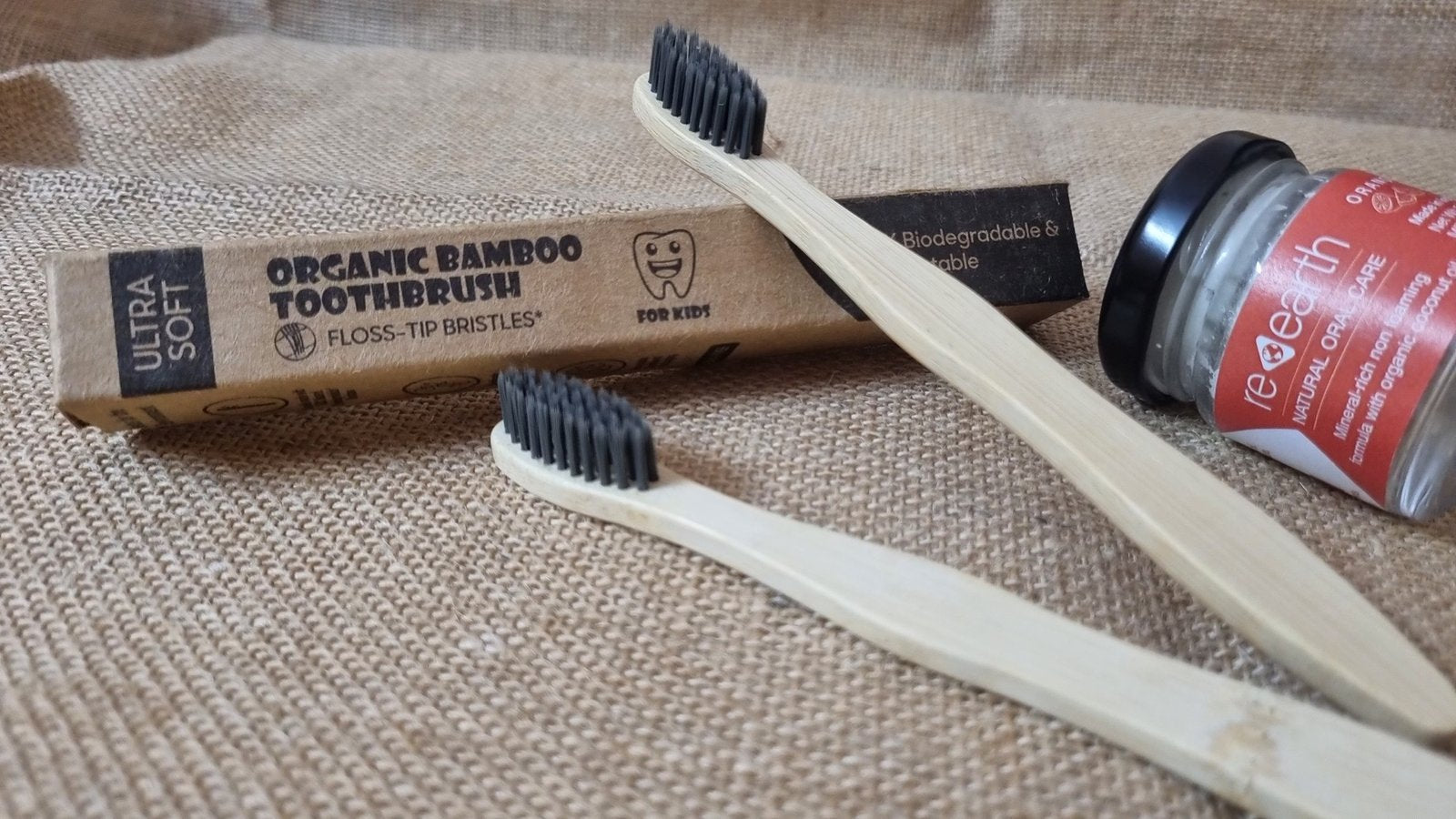 Kids bamboo brush