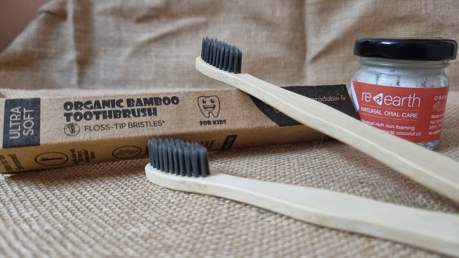 Kids bamboo brush