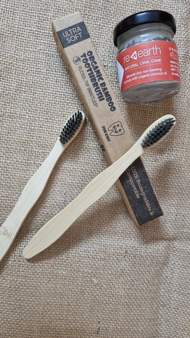 Kids bamboo brush