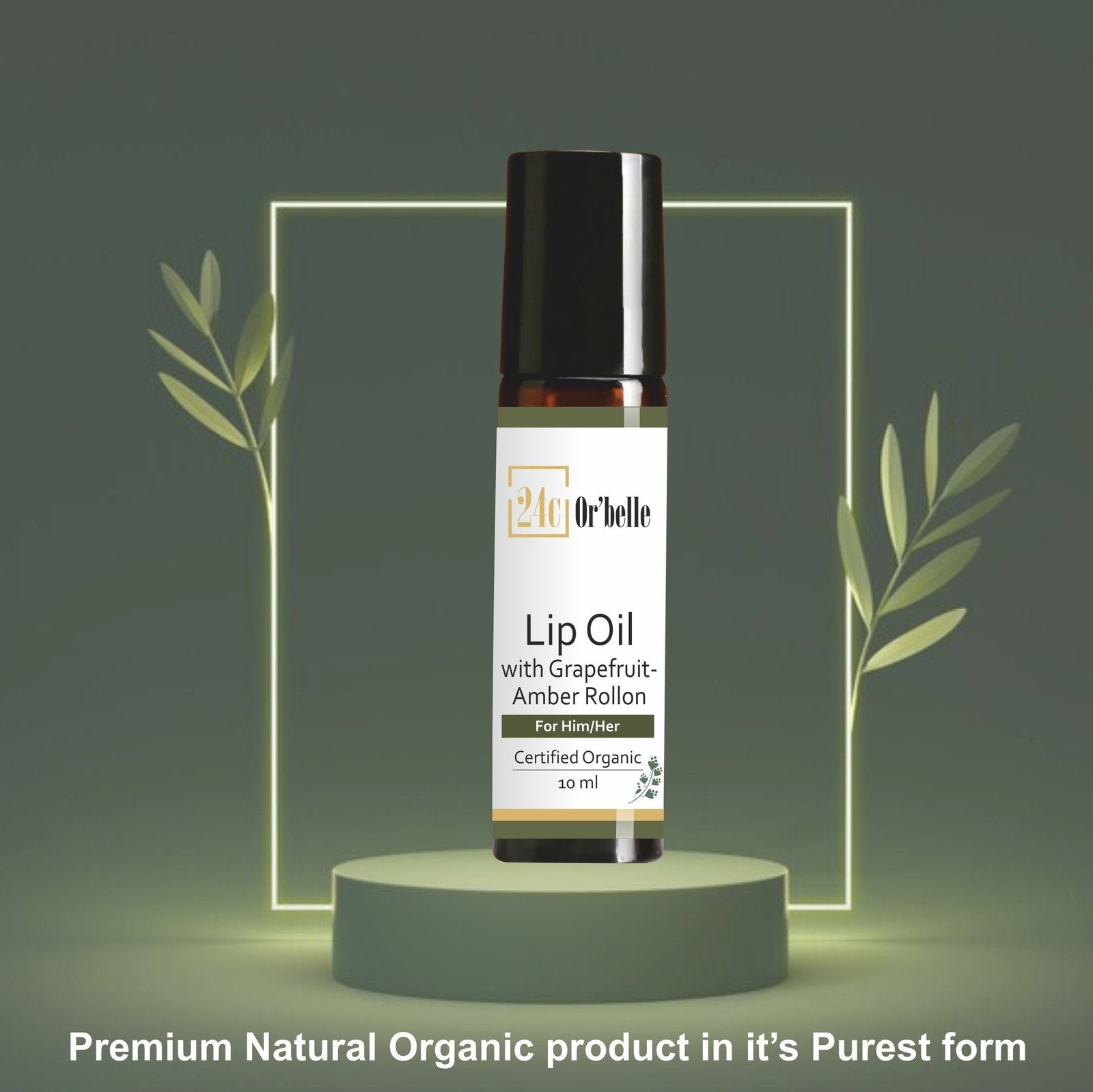 Lip Oil with Grapefruit - Amber Rollon