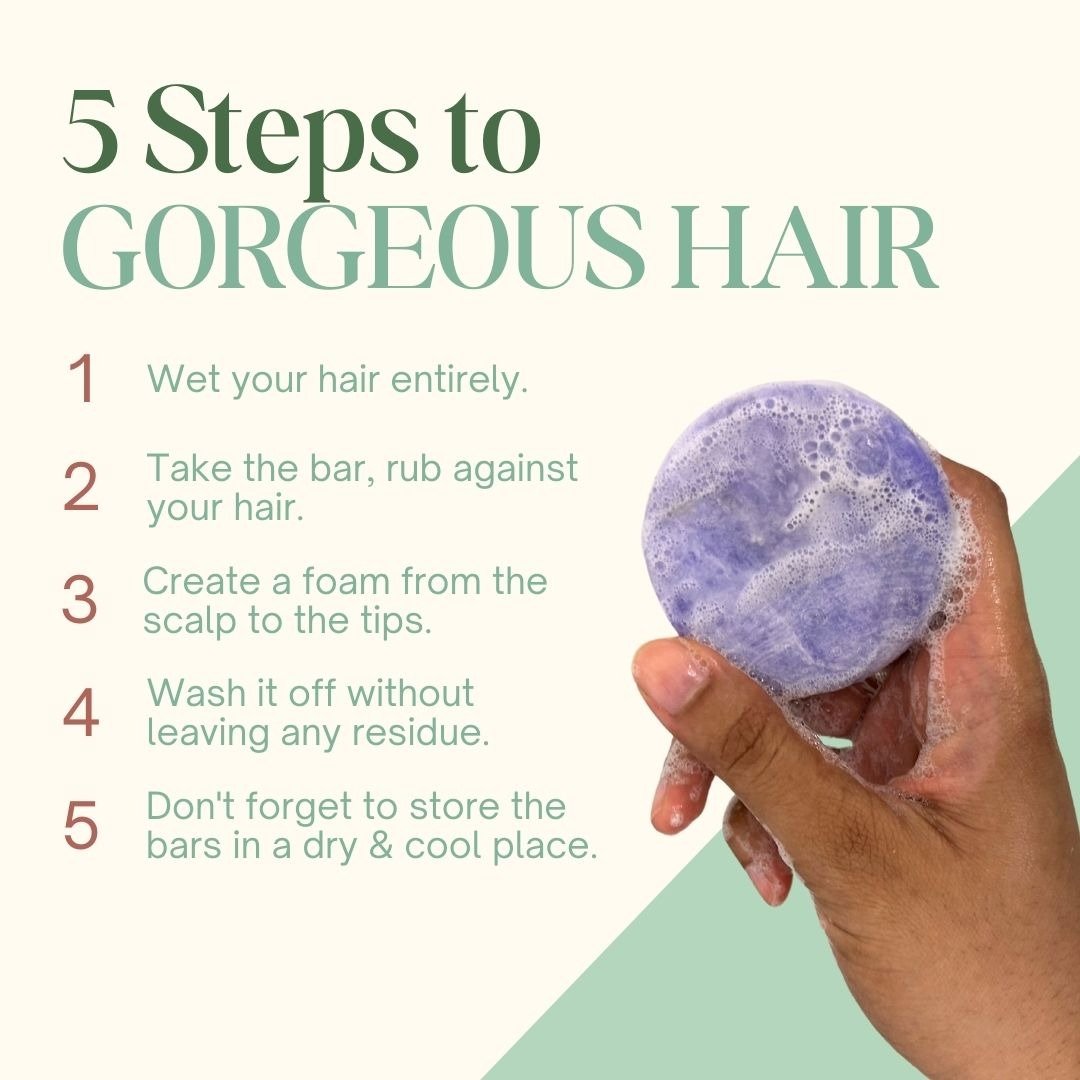 Lilac Shampoo Bar for Dull and Damaged Hair