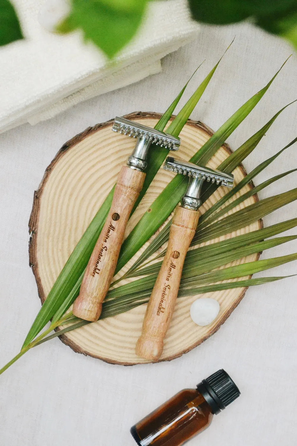 Reusable Bamboo Safety Razor (Double Edged) – Pack of 2