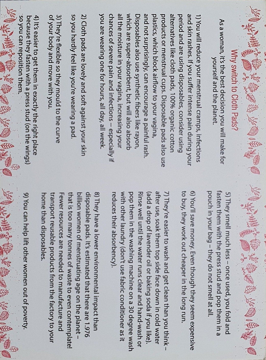 Mrja Sanitary Pads