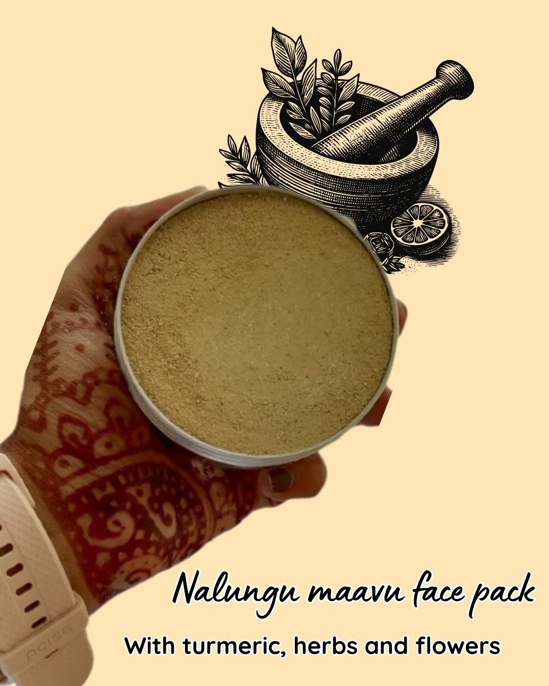 Natural Face Pack - Nalungu Maavu (90 g)