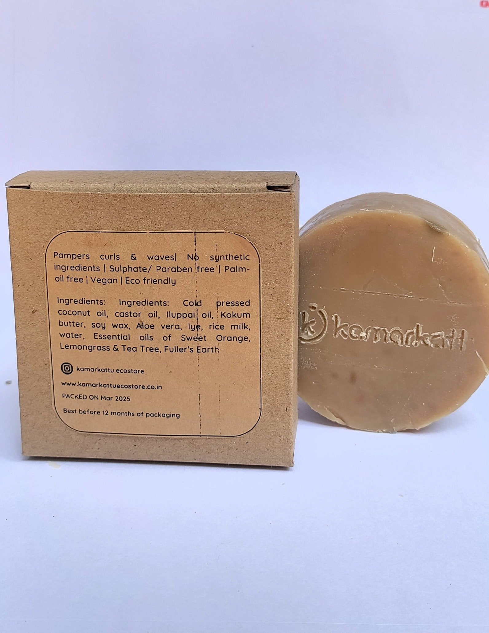 Natural Shampoo bar: For Bouncy Curls (100 g, pack of 4)