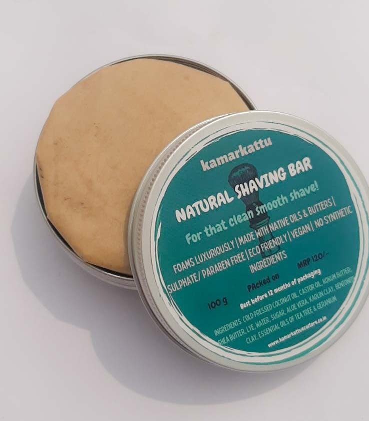 Natural Shaving Bar (with jar)