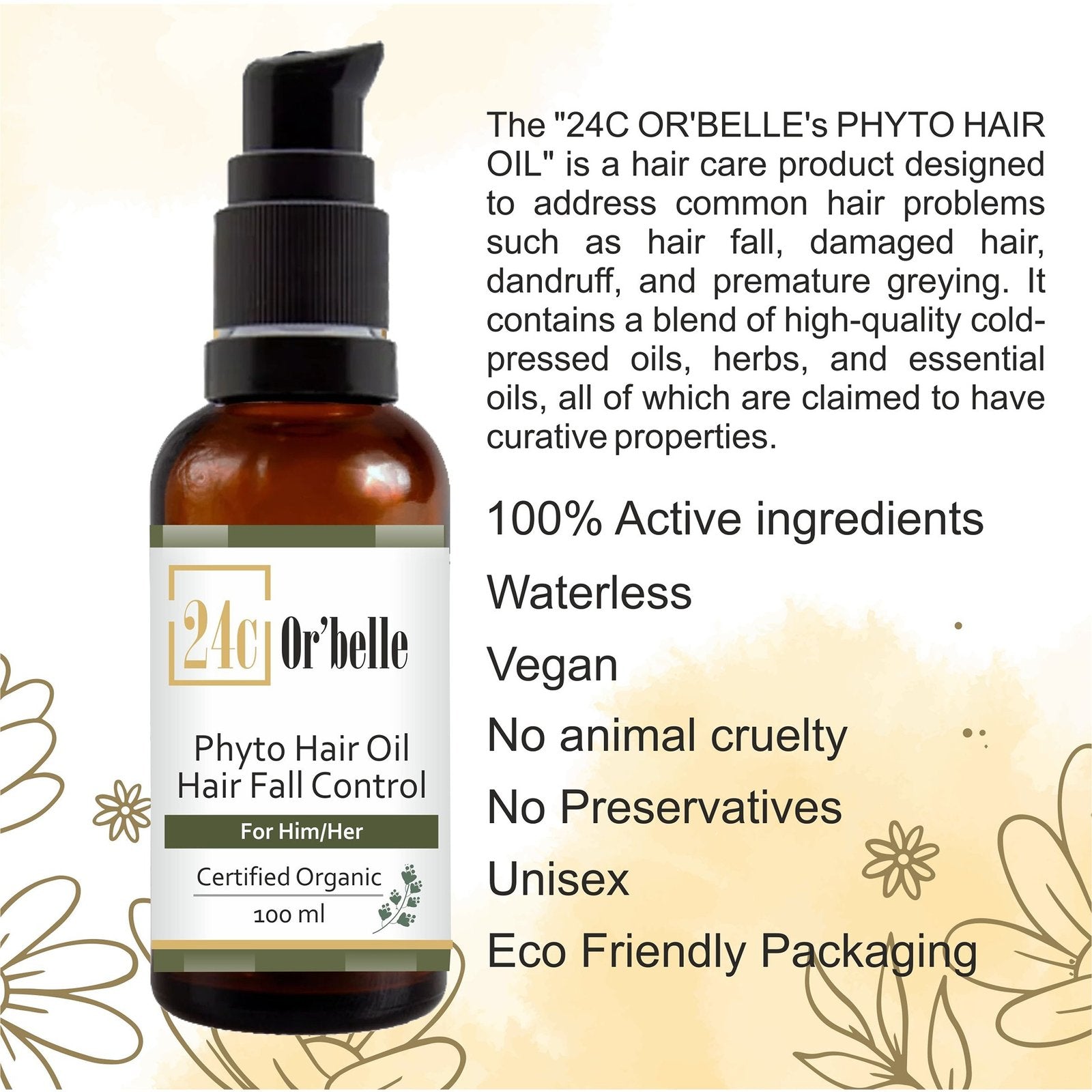Phyto Hair Oil - Hair Fall Control