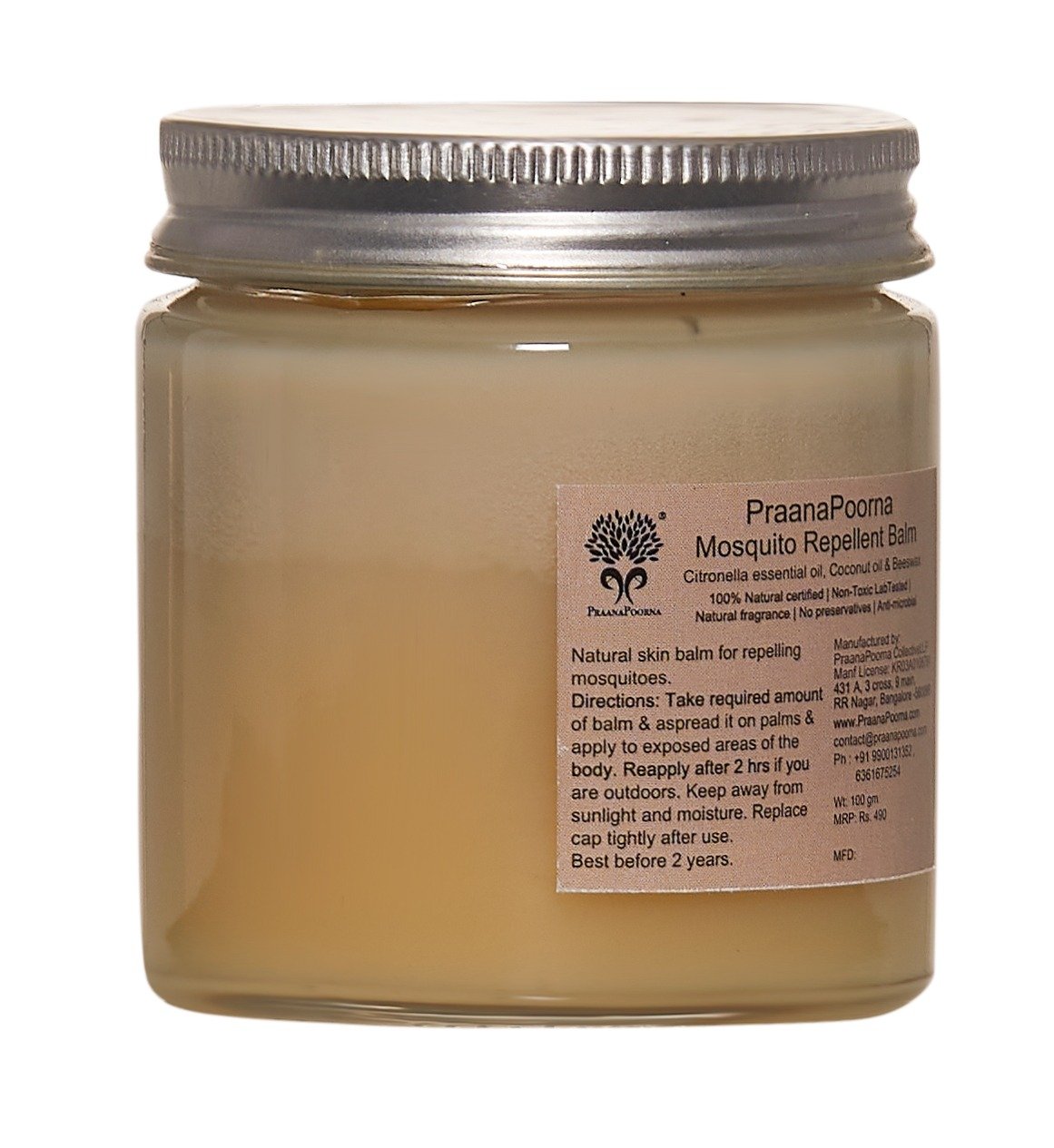 Praanapoorna Mosquito Repellent Balm-100