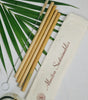 Bamboo Straw ( Pack of 4) With 1 Cleaner