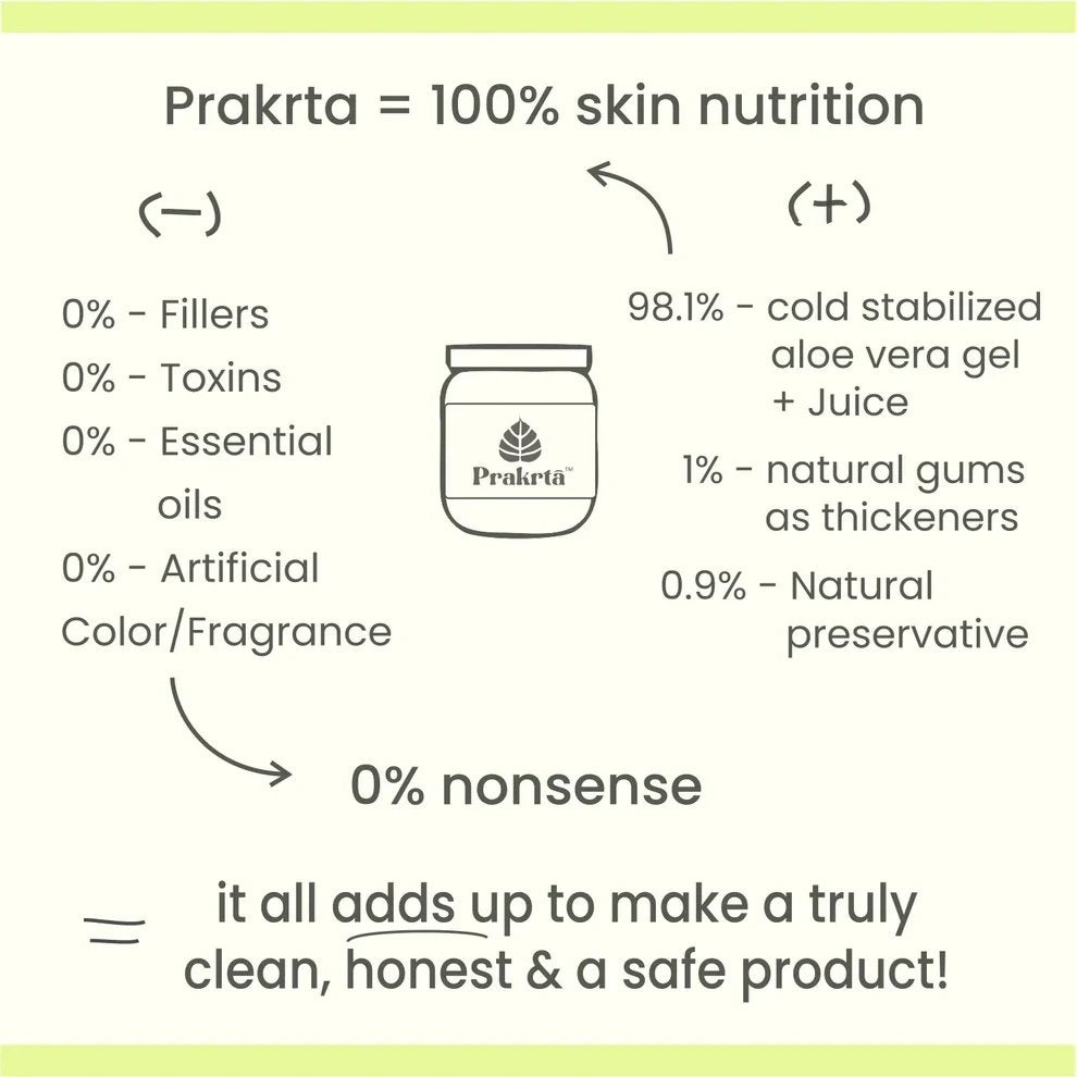 Pure aloe vera gel