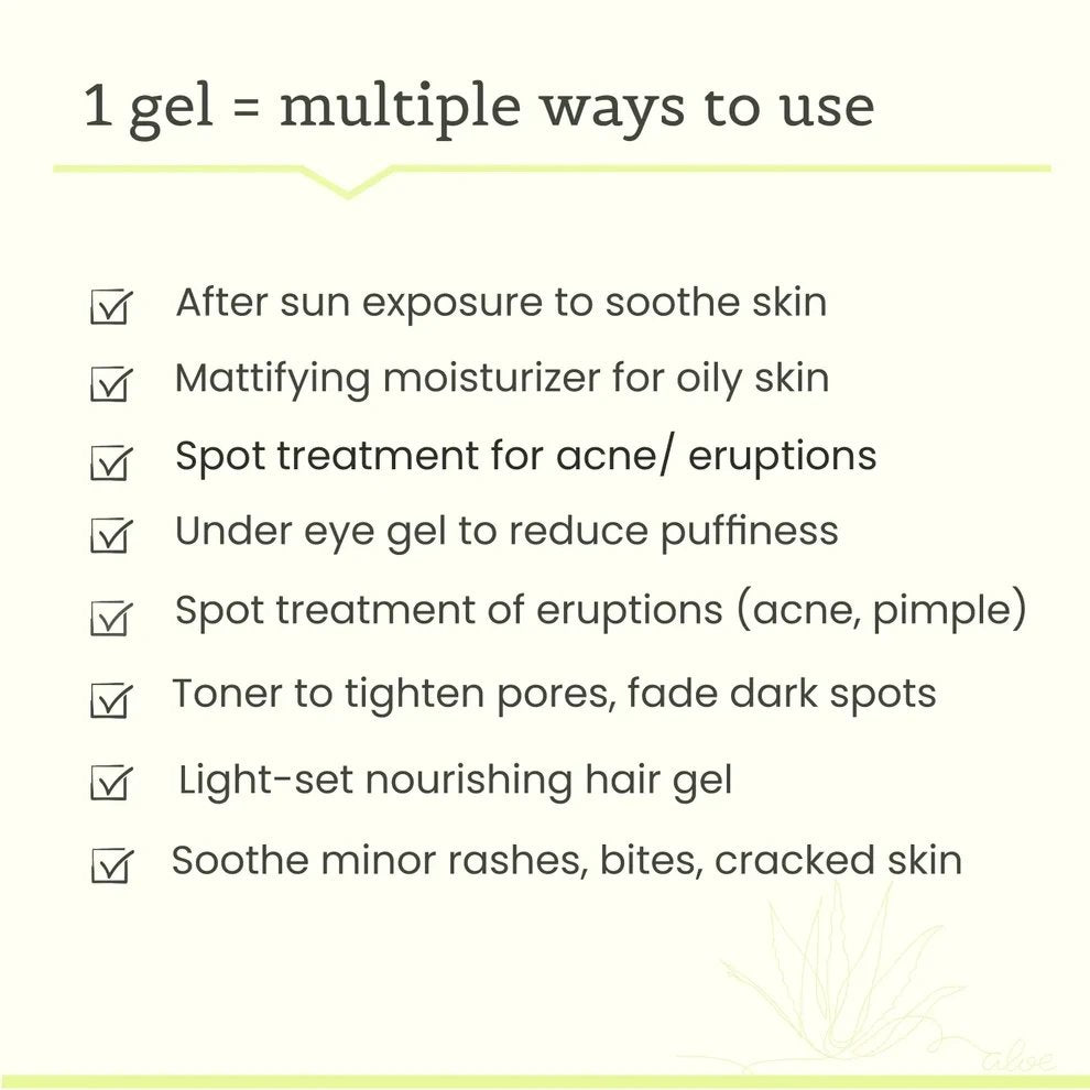 Pure aloe vera gel