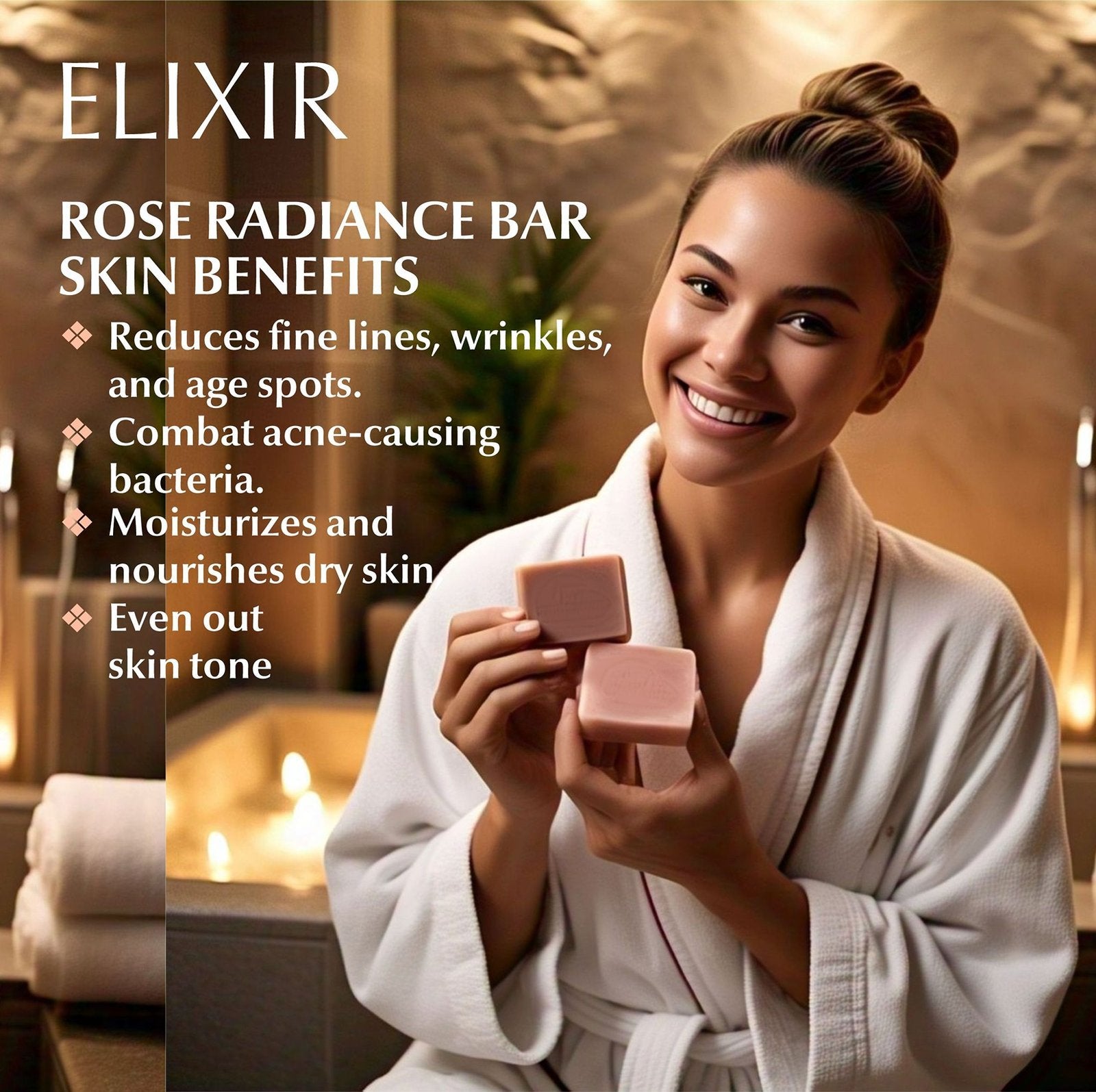 Cold pressed rose soap