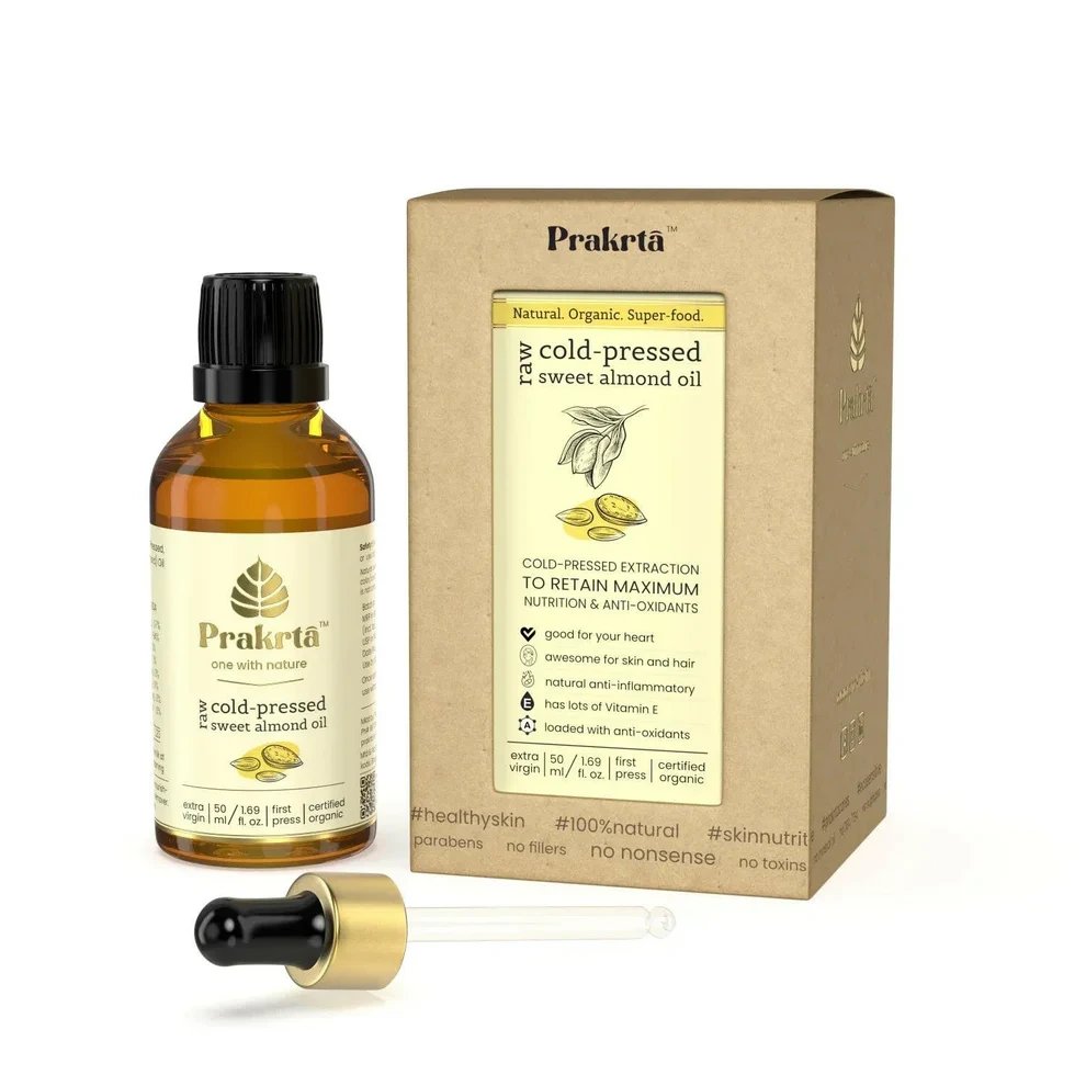 Raw Cold Pressed Sweet Almond Oil