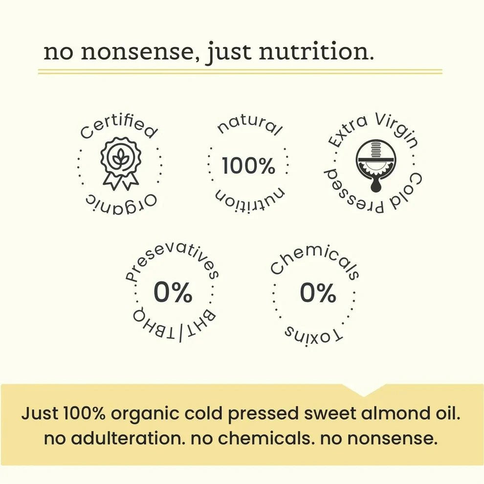 Raw Cold Pressed Sweet Almond Oil