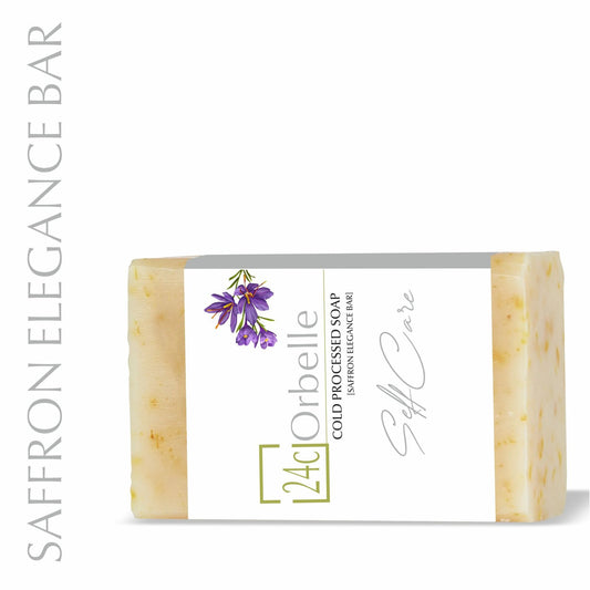 Cold pressed saffron soap