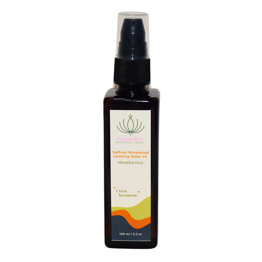 Saffron Rosewood Calming Body Oil | Shantarasa