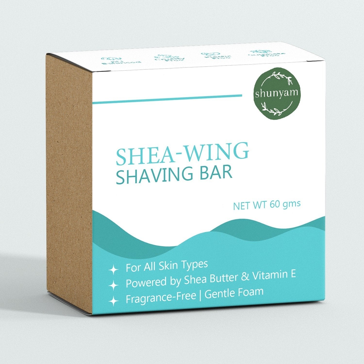 Shea-Wing Shaving Bar for Men & Women with Travel Box