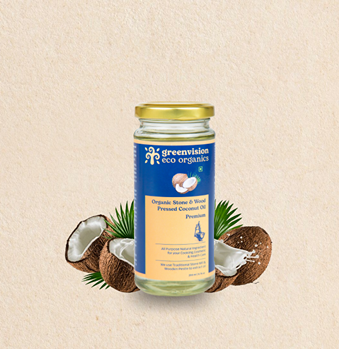 Stone & Wood Pressed Organic Coconut Oil  Premium -200 ml