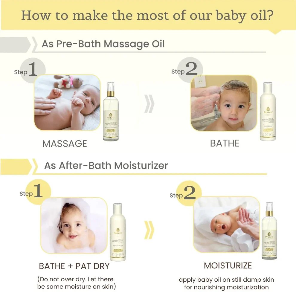 Tender Skin Baby Oil (with pump) - 200ml