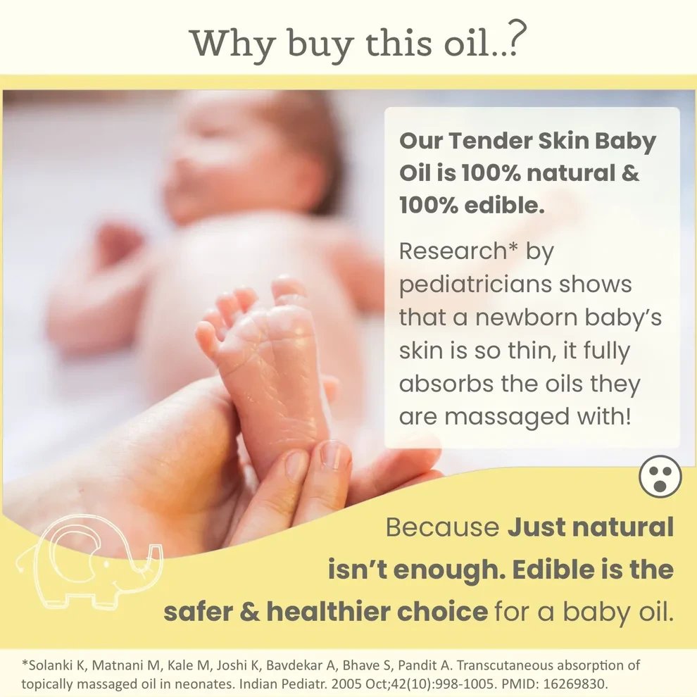 Tender Skin Baby Oil (with pump) - 200ml