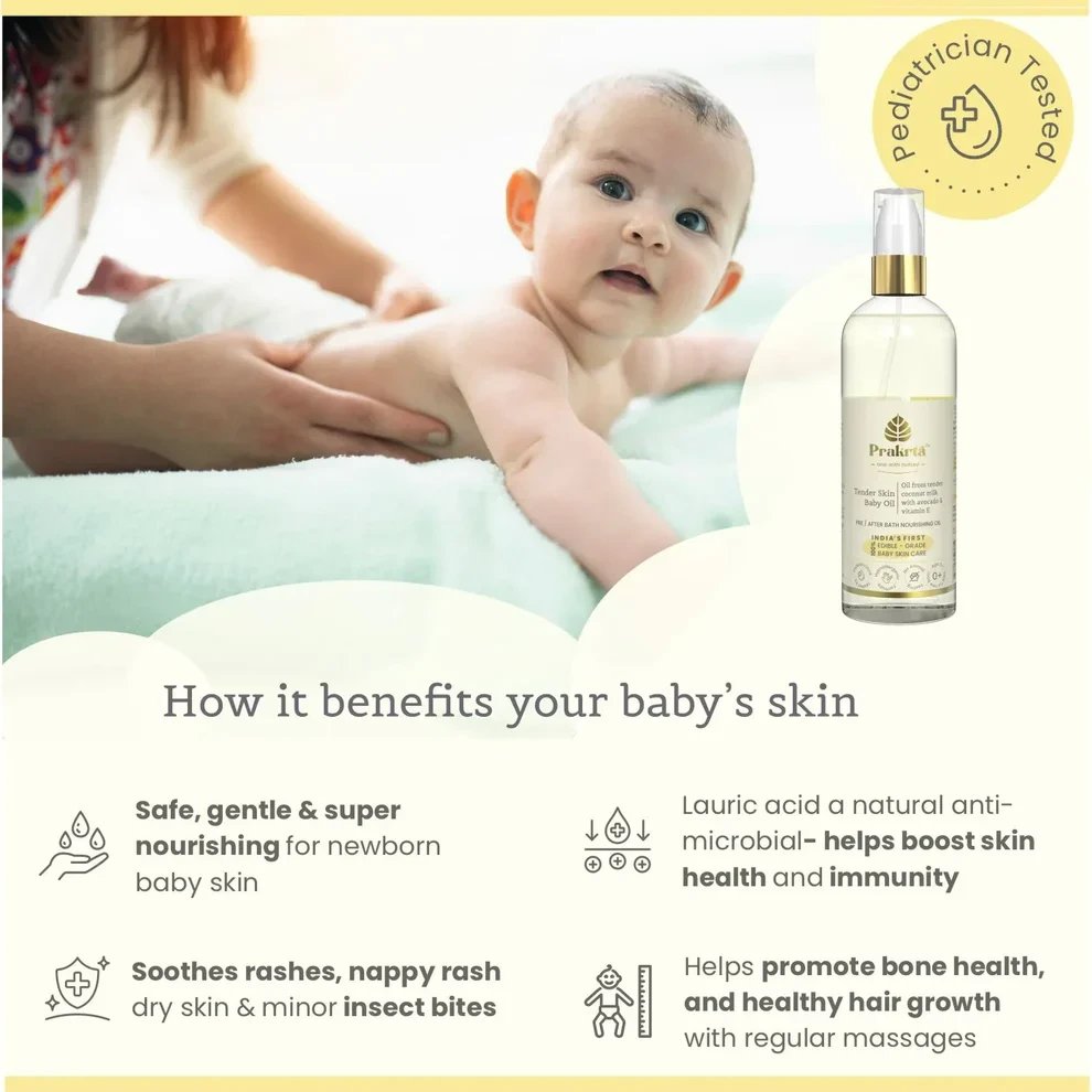 Tender Skin Baby Oil (with pump) - 200ml