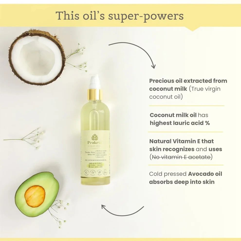 Tender Skin Baby Oil (with pump) - 200ml