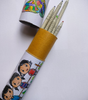 Upcycled Newspaper Pencil - Black (One pencil)
