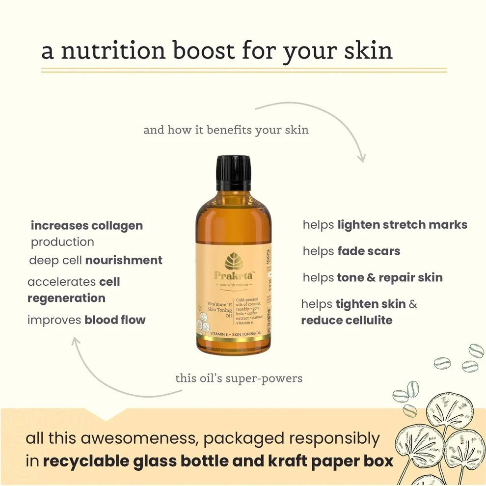 Vita 'MUM'E-Skin Toning oil - 100ml