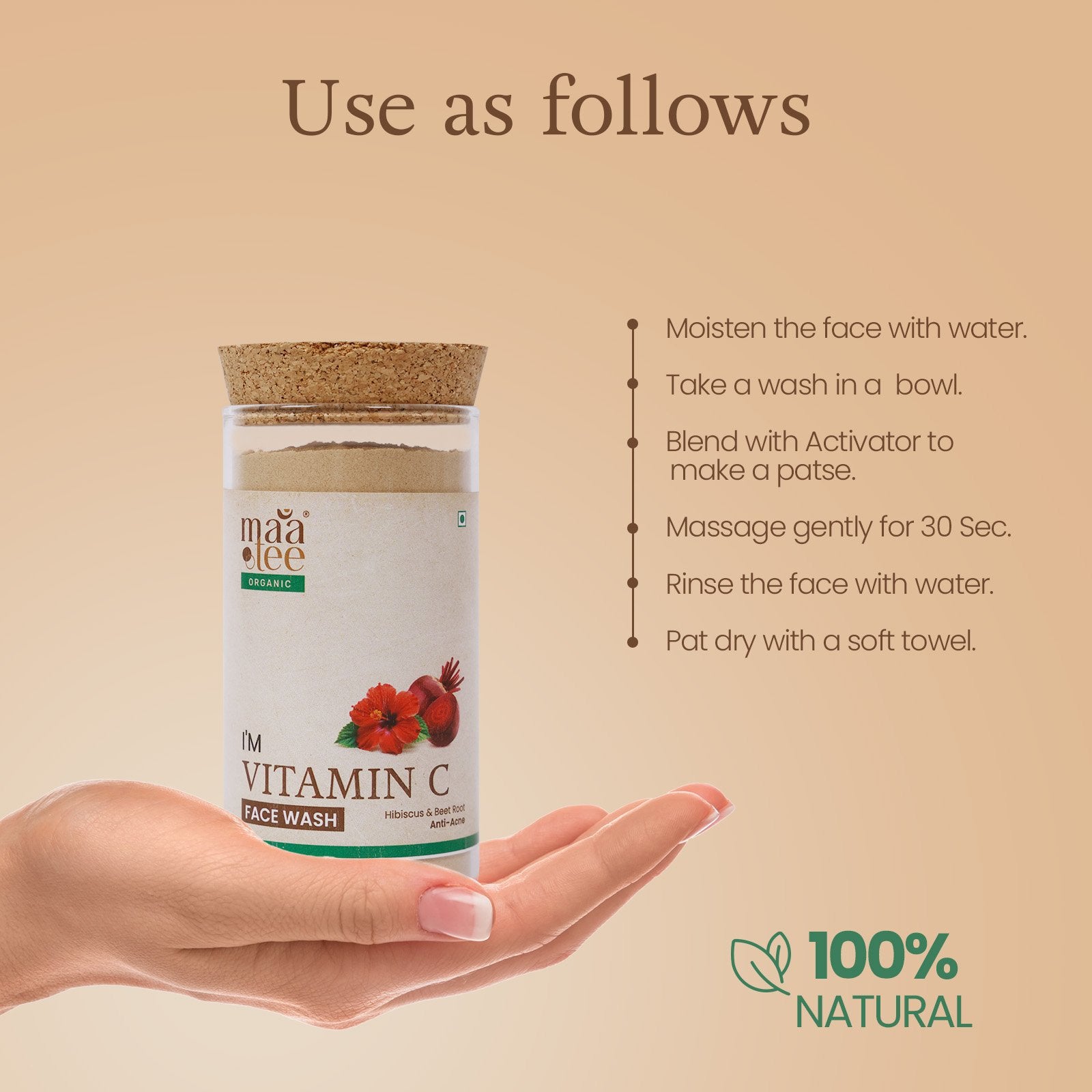 Vitamin C Face Wash-Hibiscus & Beet Root Anti-Acne