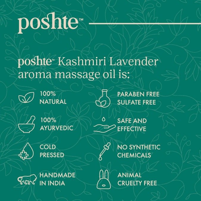 Kashmiri Lavender Aroma Massage Oil 100ml